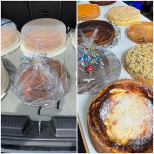 Kuchen für die Helfer der Initiative „Helfen statt Hamstern“