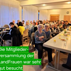 Mitgliederversammlung mit Wahlen und Rückblick