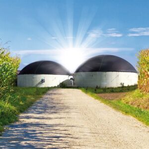 Wir erhalten eine Führung durch die BIOGAS Anlage Jettingen