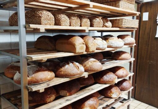Wir erhielten einen Einblick in den Bäckereibetrieb Wörner